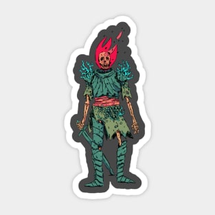 Skeleton Warrior Sticker